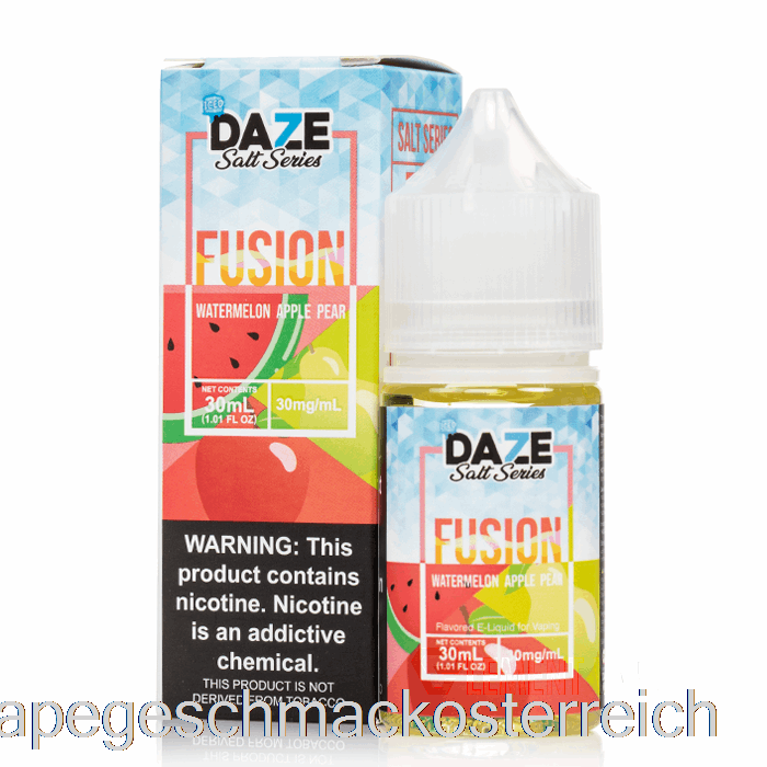 Geeiste Wassermelone, Apfel, Birne – 7 Daze Fusion Salts – 30 Ml, 50 Mg Vape-Geschmack